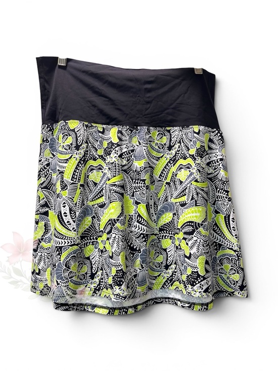 Title nine Other - Title Nine Aquamini Swim Skirt Medium Chartreuse Paisley UPF 50 SurFlex